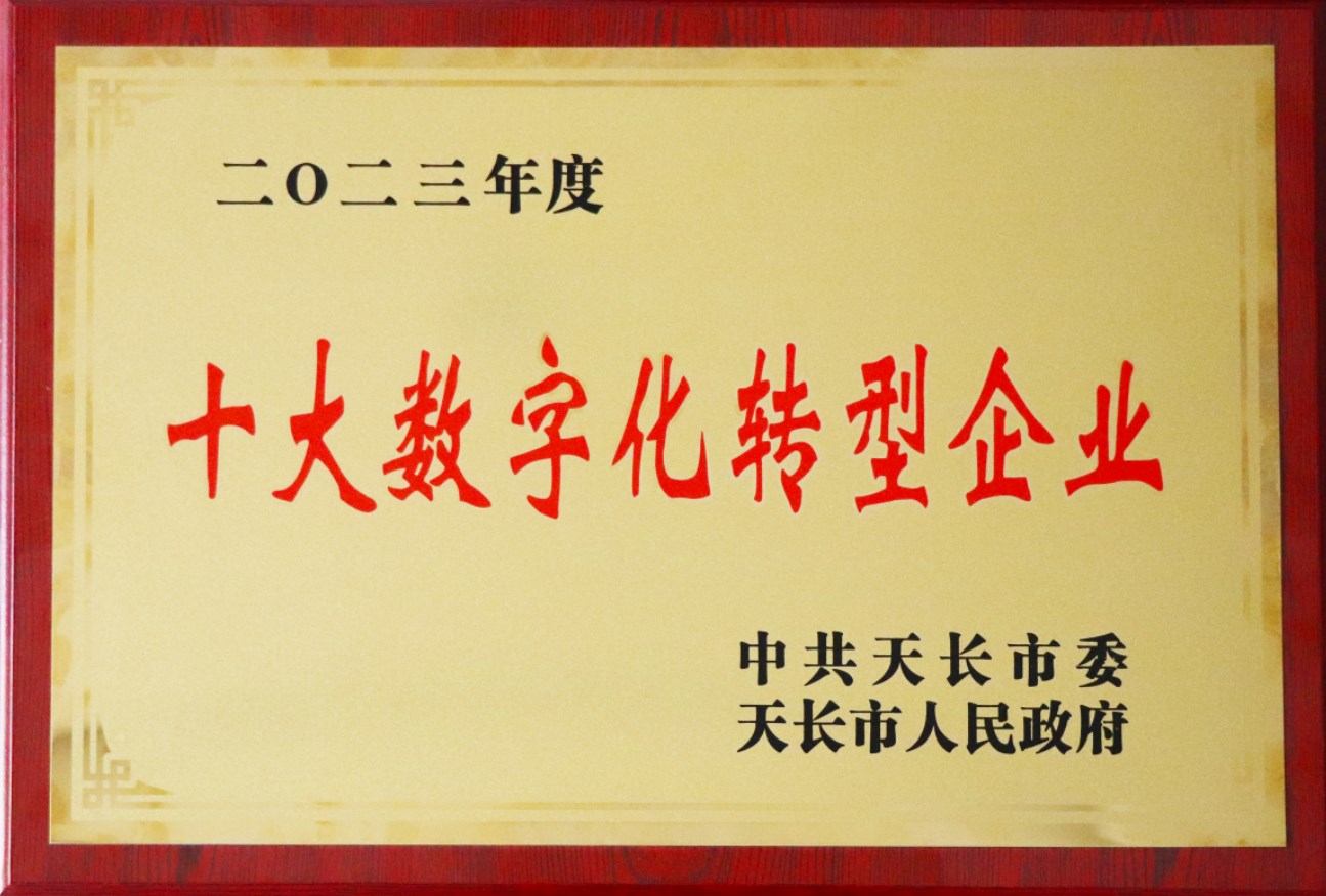 2023年天長市十大數(shù)字化轉型企業(yè)